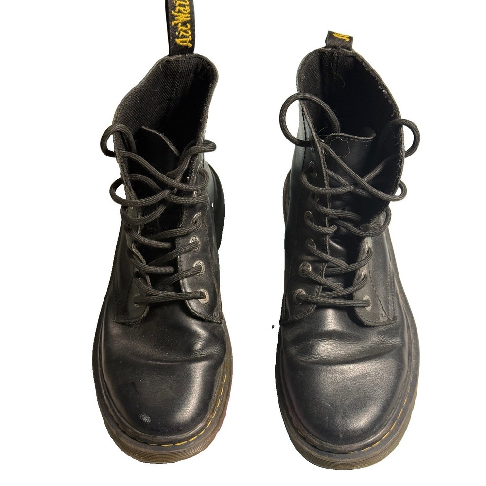 Dr. Martens Luana Air Wair Black Leather Combat Boots US Womens Size 8 US EUC